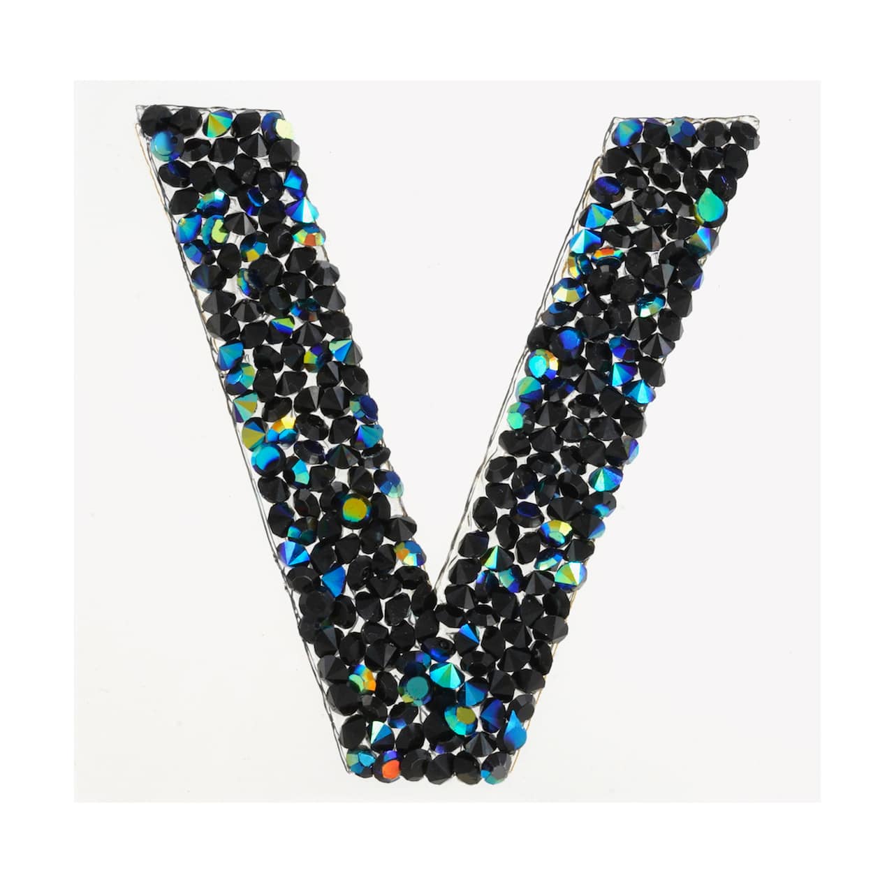 12 Pack: Black AB Letter Bling Sticker by Recollections®